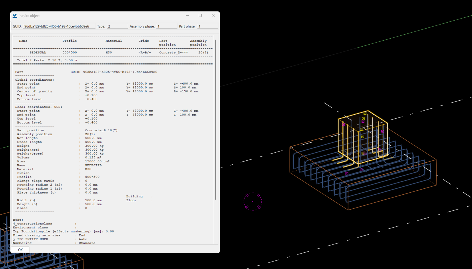 UNIDAD DE COLADA ARMADURA EN PARTES