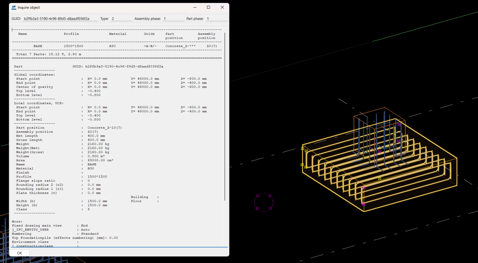 UNIDAD DE COLADA ARMADURA EN PARTES