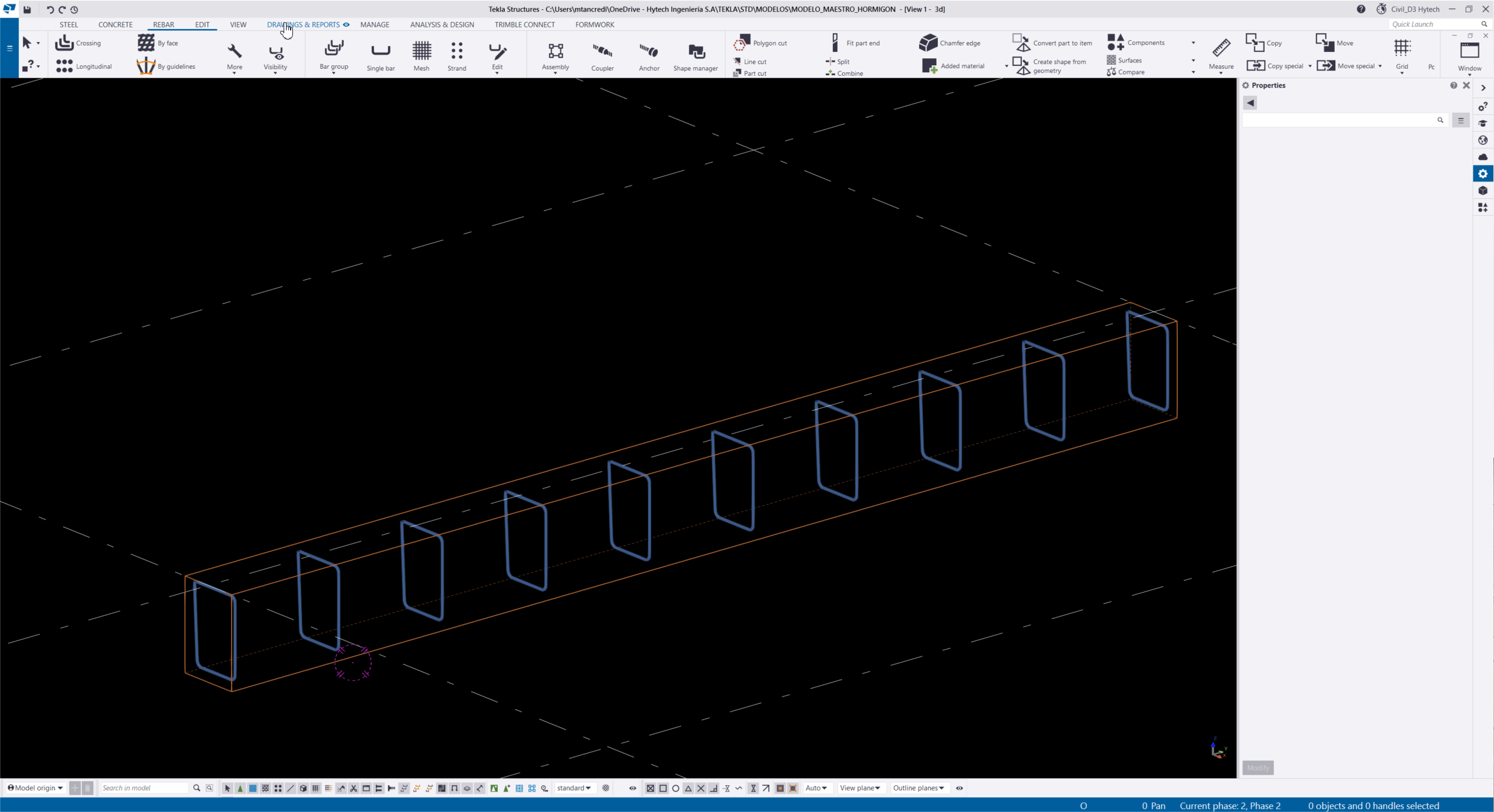 REBAR SET LONGITUDINAL