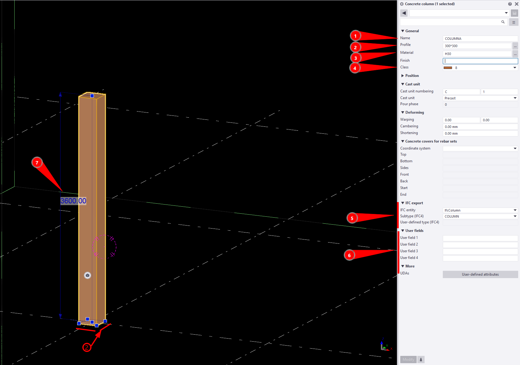 DESCRIPCIÓN COLUMNNA