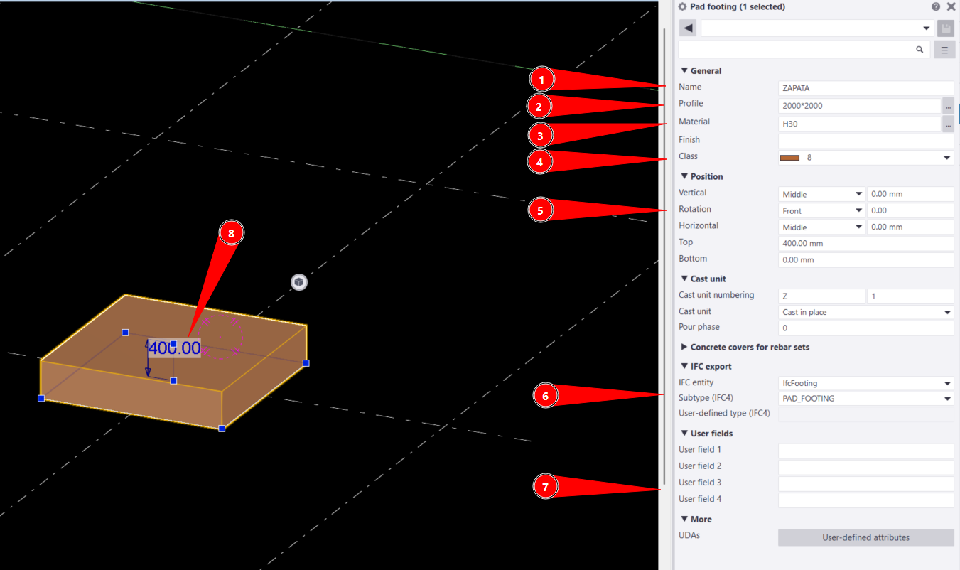 DESCRIPCIÓN FOOTING